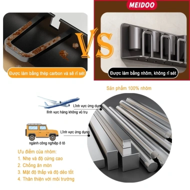Giá Đỡ Bàn Chải Đánh Răng Điện Nhôm Không Đục Lỗ Đa Năng Tiện Dụng