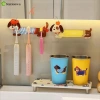 Giá đỡ bàn chải STATIONWA Dachshund - Móc phòng tắm hoạt hình, chống nước, đa năng, lắp đặt nhanh