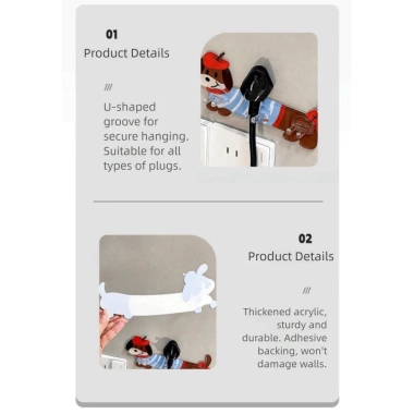 Giá đỡ bàn chải STATIONWA Dachshund - Móc phòng tắm hoạt hình, chống nước, đa năng, lắp đặt nhanh 7 Giá đỡ bàn chải STATIONWA Dachshund - Móc phòng tắm hoạt hình, chống nước, đa năng, lắp đặt nhanh 7