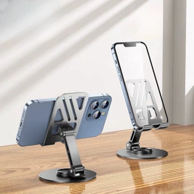 Giá đỡ bàn nhôm xoay 360 điều chỉnh cho điện thoại và máy tính bảng - Giá 46.200 VND 6