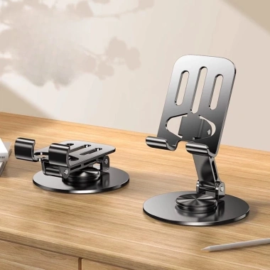 Giá đỡ bàn nhôm xoay 360 điều chỉnh cho điện thoại và máy tính bảng - Giá 46.200 VND 9