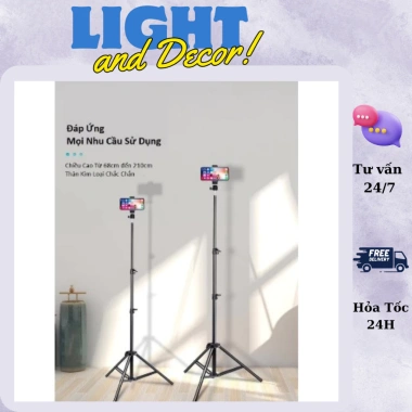 Giá Đỡ Bluetooth, Nút Chụp Ảnh, Chân Tripod Livestream Kẹp Vững Chắc 8
