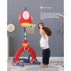 Giá đỡ bóng rổ có thể điều chỉnh – Giỏ đa năng cho bé trai 3‑6 tuổi, đồ chơi an toàn