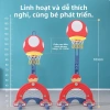 Giá đỡ bóng rổ có thể điều chỉnh – Giỏ đa năng cho bé trai 3‑6 tuổi, đồ chơi an toàn 5