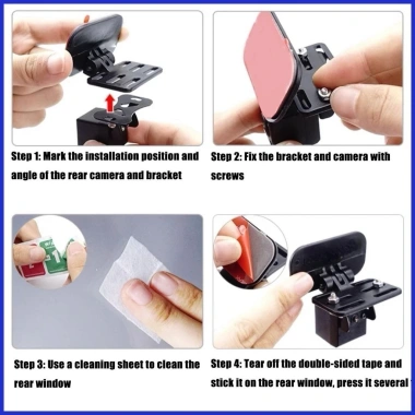 Giá đỡ camera đa năng cho xe hơi - Gắn camera lùi, hành trình phía sau, chỉ 28.000₫