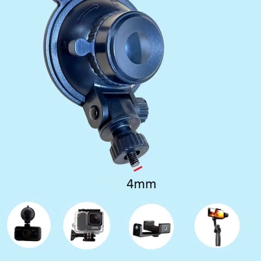 Giá đỡ camera hành trình xe hơi ô tô - Giác hút xoay, ốc 4mm, hít kính, chỉ 79.000₫ 2 Giá đỡ camera hành trình xe hơi ô tô - Giác hút xoay, ốc 4mm, hít kính, chỉ 79.000₫ 2