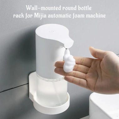 Giá Đỡ Chai Nước Rửa Tay Tự Động Gắn Tường Không Đục Lỗ Đa Năng Nhà Bếp 2