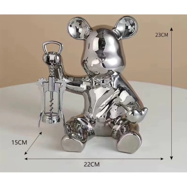 Giá đỡ chai rượu sứ hình chú gấu - Thiết kế độc đáo, giảm còn 180.000đ