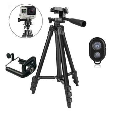Giá đỡ chụp ảnh điện thoại tripod 3 chân 3.110/3.120 remote, tương thích nhiều dòng, chỉ 19.000₫