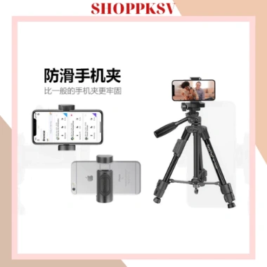 Giá đỡ chụp ảnh điện thoại tripod 3 chân Np-3.160 Remote nhôm, quay livestream, 90.000₫