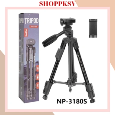 Giá đỡ chụp ảnh điện thoại tripod 3 chân Np-3.160 Remote nhôm, quay livestream, 90.000₫ 9 Giá đỡ chụp ảnh điện thoại tripod 3 chân Np-3.160 Remote nhôm, quay livestream, 90.000₫ 9