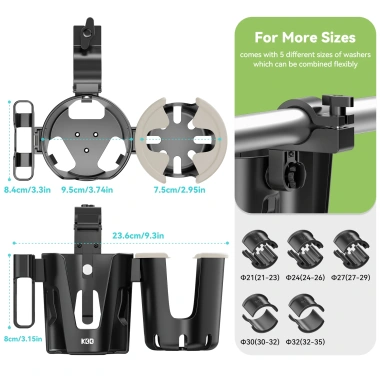 Giá đỡ cốc 3 trong 1 cho xe đẩy, xe lăn, xe đạp, xe đi bộ – Xoay 360°, kèm giá đỡ điện thoại, chai, chỉ 254.880đ 9 Giá đỡ cốc 3 trong 1 cho xe đẩy, xe lăn, xe đạp, xe đi bộ – Xoay 360°, kèm giá đỡ điện thoại, chai, chỉ 254.880đ 9