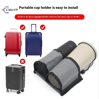 Giá đỡ cốc hành lý du lịch Vali tay – Túi đựng trà sữa, cà phê, còn 54.340₫