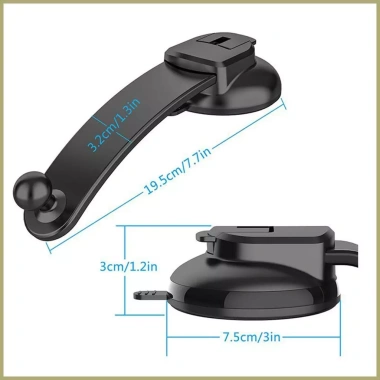 Giá đỡ cốc hút xoay 360 cho ô tô, xe tải du lịch - Linh hoạt, chỉ 122k