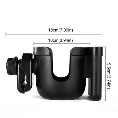 Giá đỡ cốc nước LINHU 360° xoay - Chống trơn trượt, đa năng cho xe đẩy, pram, điện thoại - 73.980đ