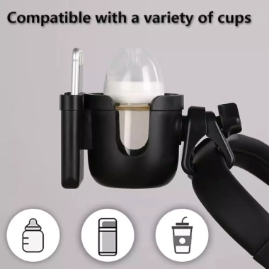 Giá đỡ cốc nước LINHU 360° xoay - Chống trơn trượt, đa năng cho xe đẩy, pram, điện thoại - 73.980đ