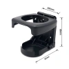 Giá Đỡ Cốc Nước Ô Tô SEAMETAL ABS Gấp Gọn, Chống Đổ, Dùng Cho Xe Hơi và Xe Máy 3