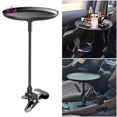 Giá đỡ đa năng Maxrrh ô tô - Khay tròn đựng thức ăn, đồ uống & điện thoại, tiện lợi