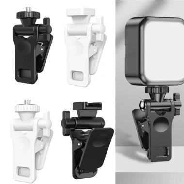 Giá đỡ đèn flash ZHANGHONG 1/4 inch nhựa Kẹp LED Selfie, phụ kiện chụp ảnh