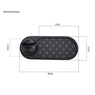 Giá đỡ điện thoại 360° xoay trên bảng SPM – Thảm chống trượt ô tô, giá 117.664₫