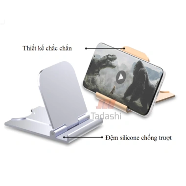 Giá Đỡ Điện Thoại ABS Xoay Góc Nghiêng Gấp Gọn, Chắc Chắn Không Lật