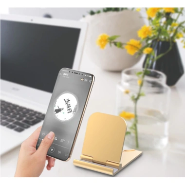 Giá Đỡ Điện Thoại ABS Xoay Góc Nghiêng Gấp Gọn, Chắc Chắn Không Lật