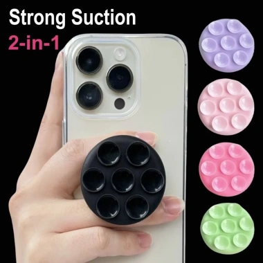 Giá đỡ điện thoại AHYS cốc hút hai mặt tròn, nhẫn đeo tay, ổ cắm silicon bỏ túi - Giá siêu ưu đãi 50.6k