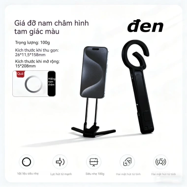 Giá Đỡ Điện Thoại Ba Chân Tripod Mini Nhôm Gọn Nhẹ - Tặng Vòng Trợ Hít 169k