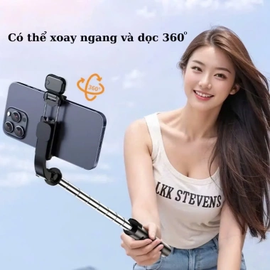 Giá đỡ điện thoại Bubzone Tripod 6 3 chân selfie livestream, quay phim, kéo dài 160cm, chỉ 94.000₫
