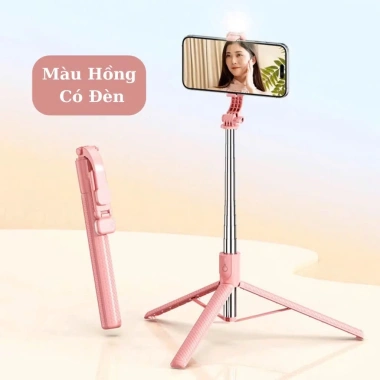 Giá đỡ điện thoại Bubzone Tripod 6 3 chân selfie livestream, quay phim, kéo dài 160cm, chỉ 94.000₫