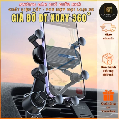 Giá Đỡ Điện Thoại Cửa Gió Ô Tô Nhỏ Siêu Chắc Chắn - Chất Liệu Cao Cấp, Thiết Kế Móc Gài - Chỉ 18.600 VND