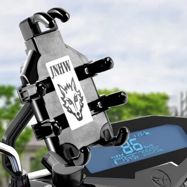 Giá đỡ điện thoại đa năng cho xe đạp điện, xe máy - giảm xóc 360°, bền chắc, giá tốt