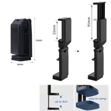 Giá Đỡ Điện Thoại Đa Năng Gập Gọn, Kẹp Du Lịch Gắn Ghế Mini Di Động Tiện Lợi