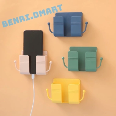 Giá đỡ điện thoại dán tường có tai remote và móc treo 5.689 - Giá chỉ 19.000₫
