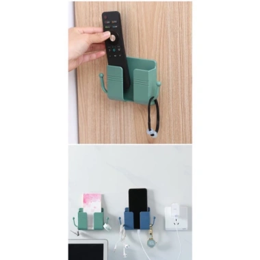 Giá đỡ điện thoại dán tường có tai remote và móc treo 5.689 - Giá chỉ 19.000₫