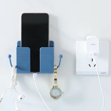 Giá đỡ điện thoại dán tường có tai remote và móc treo 5.689 - Giá chỉ 19.000₫