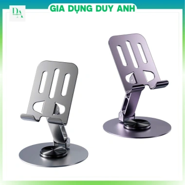Giá đỡ điện thoại để bàn Basemo HM80.093, chân xoay 360 độ, hợp kim nhôm gấp gọn - Chỉ 30.000 VND