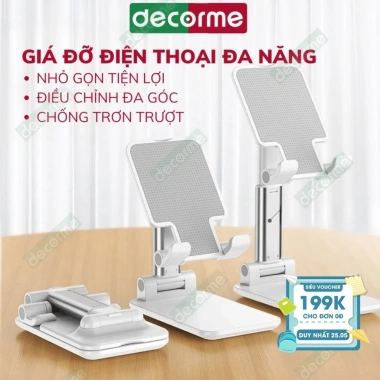 Giá đỡ điện thoại để bàn K3 Decorme Nhỏ gọn, đa năng, đế vững chắc, tiện lợi