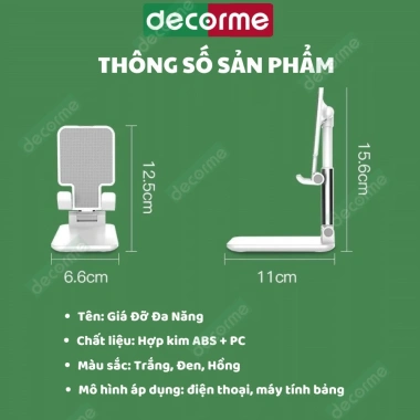 Giá đỡ điện thoại để bàn K3 Decorme Nhỏ gọn, đa năng, đế vững chắc, tiện lợi 5 Giá đỡ điện thoại để bàn K3 Decorme Nhỏ gọn, đa năng, đế vững chắc, tiện lợi 5