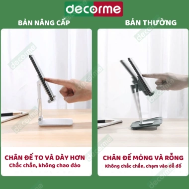 Giá đỡ điện thoại để bàn K3 Decorme Nhỏ gọn, đa năng, đế vững chắc, tiện lợi
