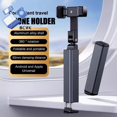 Giá đỡ điện thoại du lịch gập gọn đa năng: dùng trên máy bay, ghế tàu, ô tô, selfie – xoay, điều chỉnh nhanh 110.880₫