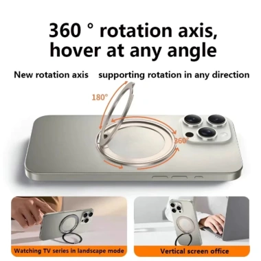 Giá đỡ điện thoại gập 360° Từ tính mới, hỗ trợ sạc không dây, phù hợp mọi mẫu 7