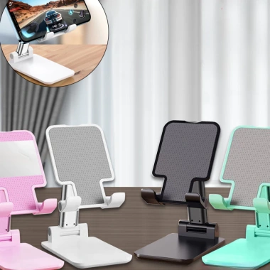 Giá Đỡ Điện Thoại Gấp Gọn Đa Năng - Kệ Để Bàn Xem Video, Điều Chỉnh 3 Góc