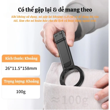Giá Đỡ Điện Thoại Gấp Gọn Móc Leo Núi - Nam Châm 2 Mặt, Tripod Du Lịch, 79.000₫ 7 Giá Đỡ Điện Thoại Gấp Gọn Móc Leo Núi - Nam Châm 2 Mặt, Tripod Du Lịch, 79.000₫ 7