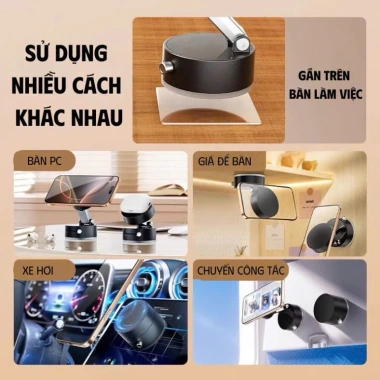 Giá đỡ điện thoại gập MOBRIX Hấp thụ từ tính, chân không mạnh, dấu vết, 37.998₫