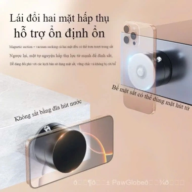 Giá đỡ điện thoại gập MOBRIX Hấp thụ từ tính, chân không mạnh, dấu vết, 37.998₫