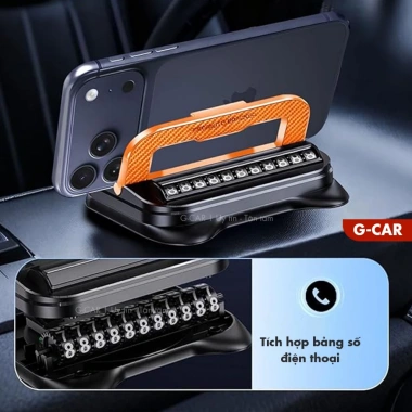 Giá Đỡ Điện Thoại GCAR H7 Xoay 360°, Gắn Taplo Linh Hoạt, Bền Chắc - 49.000₫
