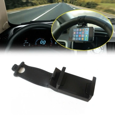 Giá đỡ điện thoại GPS ô tô - Kẹp vô lăng chắc, dễ lắp, giá 27.500 VND