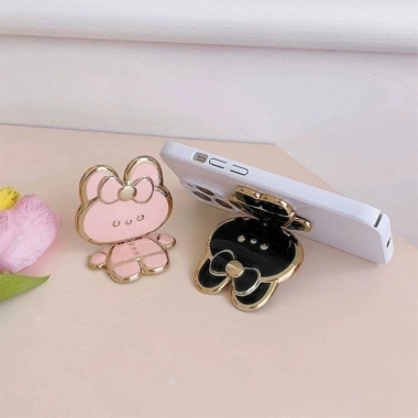 Giá Đỡ Điện Thoại & Gương Trang Điểm Xoay 360 Con Thỏ - Tiện Dụng Cho Bàn, Giảm Giá