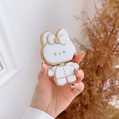 Giá Đỡ Điện Thoại & Gương Trang Điểm Xoay 360 Con Thỏ - Tiện Dụng Cho Bàn, Giảm Giá